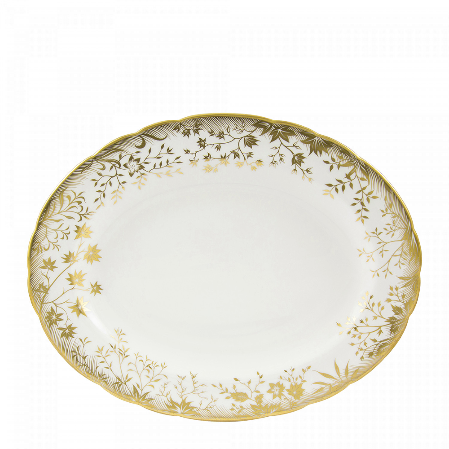 Arboretum Gold 35 Cm Oval Servis Tabağı